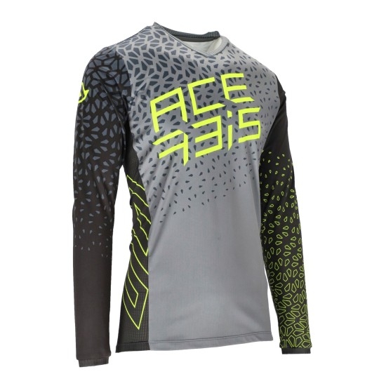 Tricou MTB Winterfell Acerbis Gri/Galben