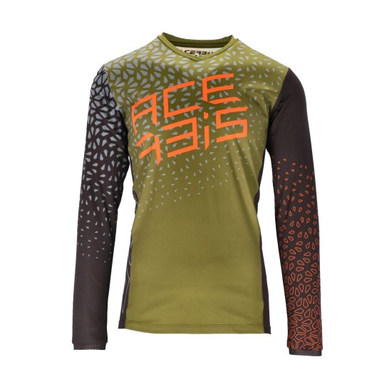 Tricou MTB Winterfell Acerbis Negru/Verde