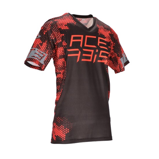 Tricou MTB Drakaris Acerbis Negru/Rosu