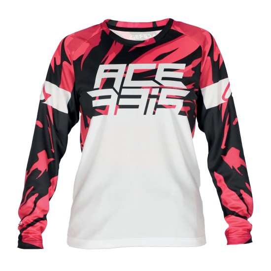 Tricou copii MX J-Kid Four Acerbis Alb/Mov