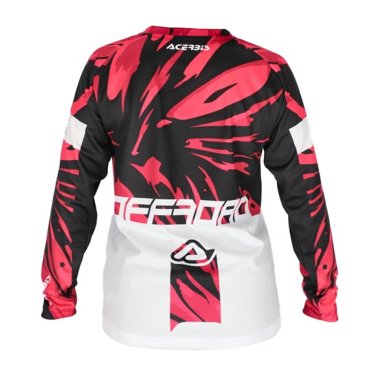 Tricou copii MX J-Kid Four Acerbis Alb/Mov