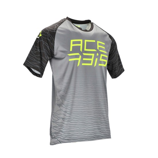 Tricou MTB Flex Halo Acerbis Gri/Galben