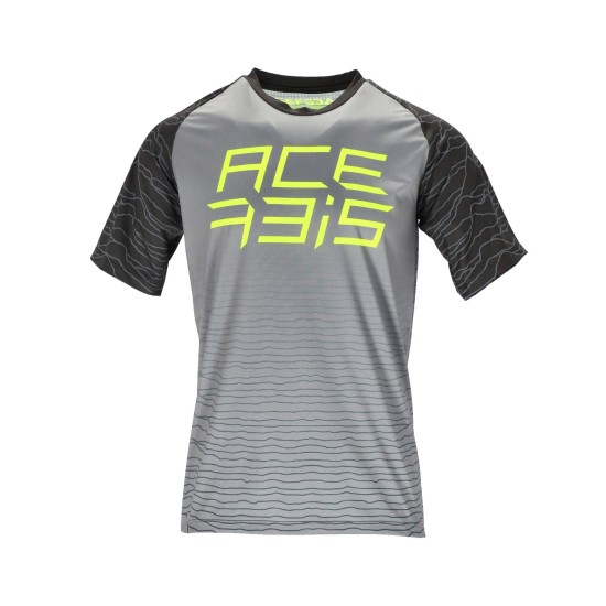 Tricou MTB Flex Halo Acerbis Gri/Galben