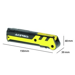 Lampa lucru Flame Acerbis Negru/Galben