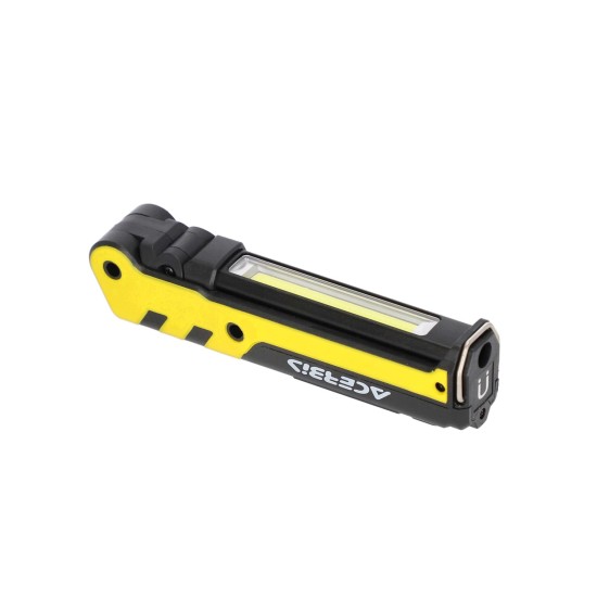Lampa lucru Flame Acerbis Negru/Galben