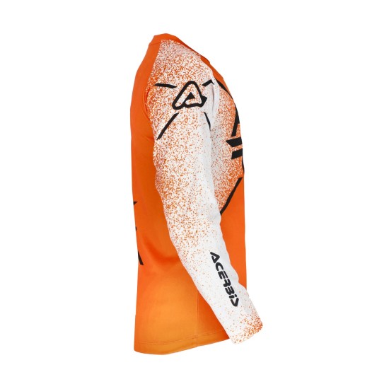 Tricou copii MX J-Kid Five Acerbis Portocaliu/Alb