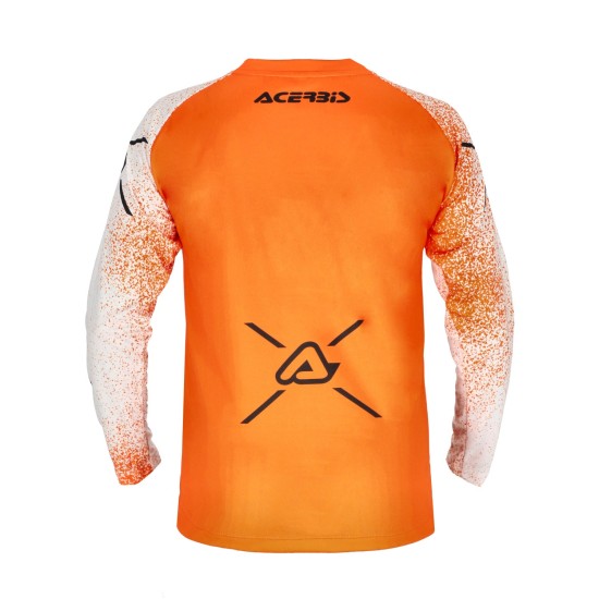 Tricou copii MX J-Kid Five Acerbis Portocaliu/Alb