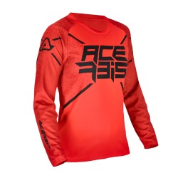 Tricou copii MX J-Kid Five Acerbis Rosu/Negru