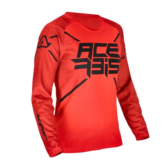 Tricou copii MX J-Kid Five Acerbis Rosu/Negru