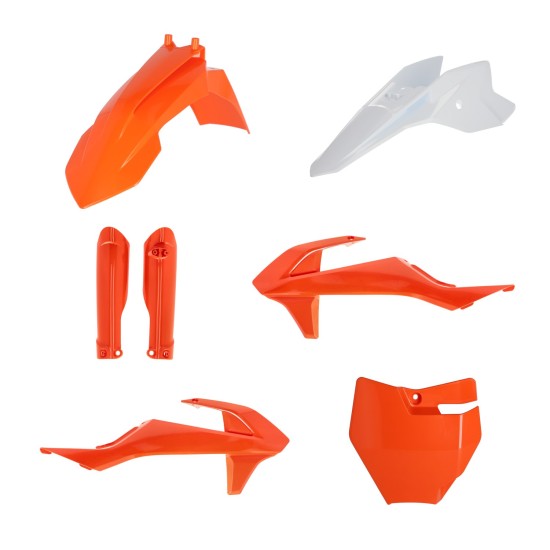 Kit complet plastice Acerbis Portocaliu/Alb