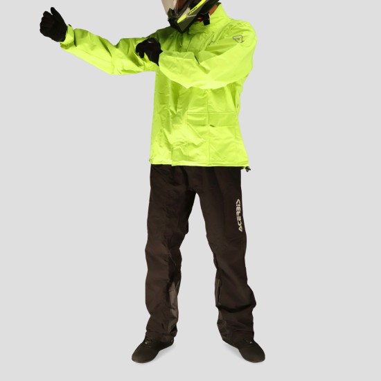 Costum ploaie Line Thunder Acerbis Negru/Galben Costum ploaie Line Thunder Acerbis Negru/Galben