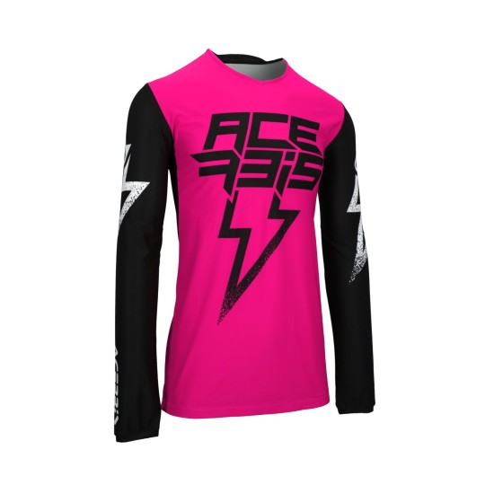 Tricou X-Flex Blizzard Acerbis Negru/Roz