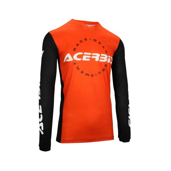 Tricou MX J-Track Inc Acerbis Portocaliu/Negru