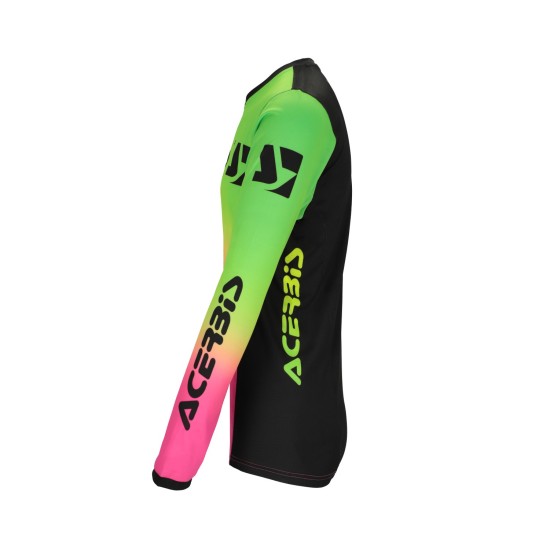 Tricou MX J-Track Stabi Acerbis Fucsia/Galben Fluo