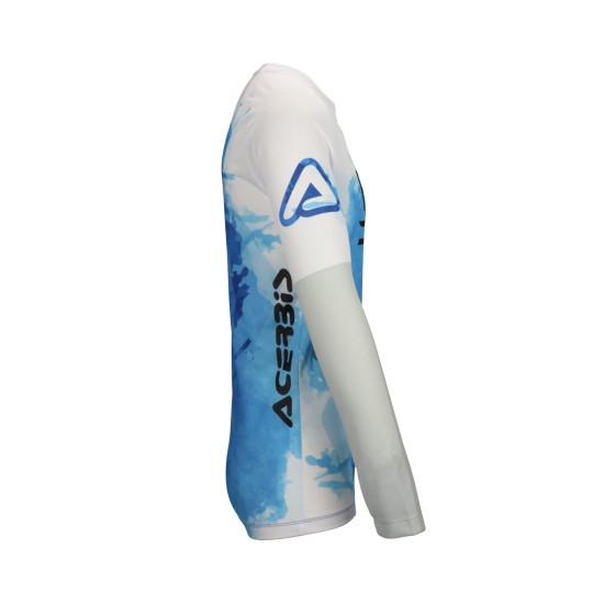 Tricou J-Windy Vented Watermark Acerbis Albastru/Alb