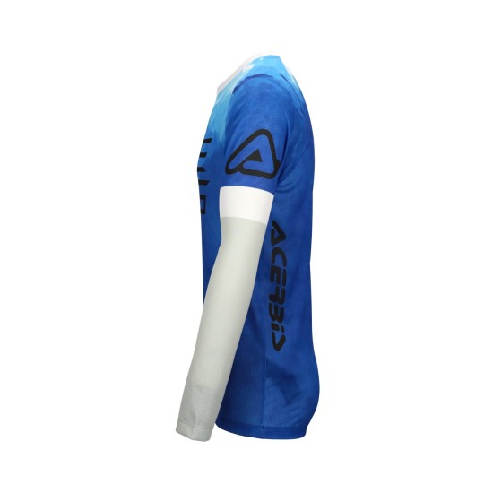 Tricou J-Windy Vented Watermark Acerbis Albastru/Alb