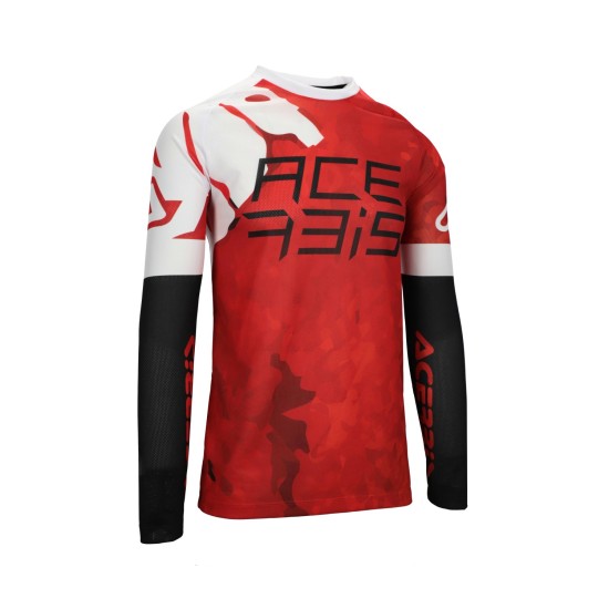Tricou J-Windy Vented Watermark Acerbis Rosu/Alb