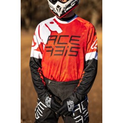Tricou J-Windy Vented Watermark Acerbis Rosu/Alb Tricou J-Windy Vented Watermark Acerbis Rosu/Alb