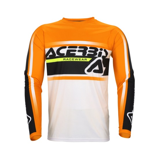 Tricou MX Linear Lugo Acerbis Portocaliu/Alb Tricou MX Linear Lugo Acerbis Portocaliu/Alb