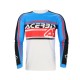 Tricou MX Linear Lugo Acerbis Alb/Albastru