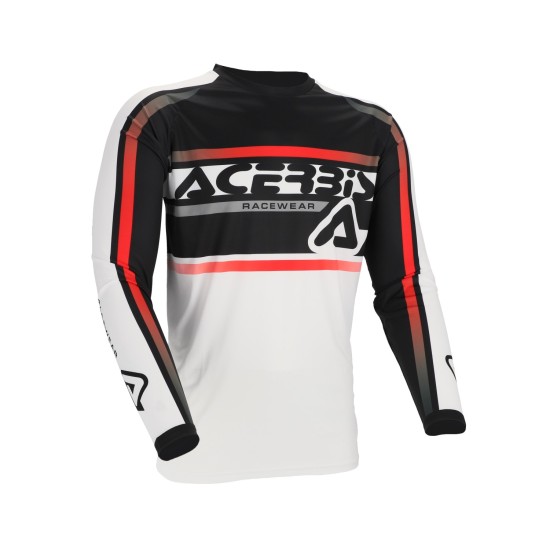 Tricou MX Linear Lugo Acerbis Alb/Negru Tricou MX Linear Lugo Acerbis Alb/Negru
