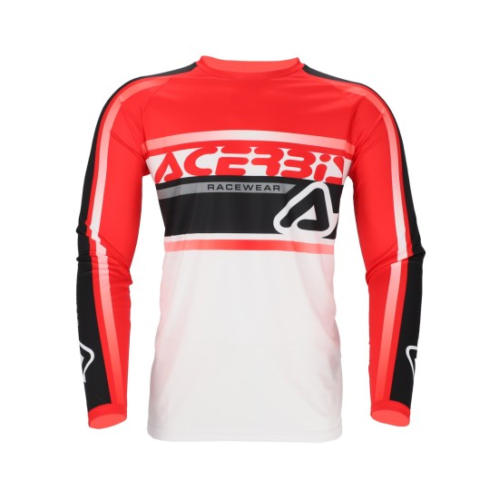 Tricou MX Linear Lugo Acerbis Alb/Rosu Tricou MX Linear Lugo Acerbis Alb/Rosu