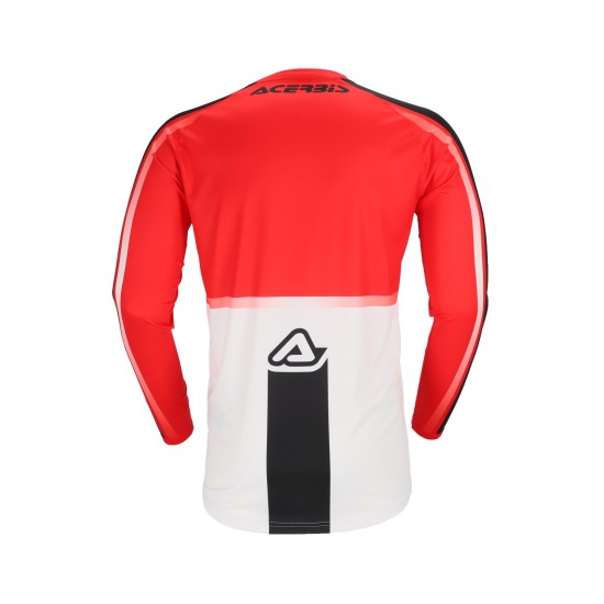 Tricou MX Linear Lugo Acerbis Alb/Rosu Tricou MX Linear Lugo Acerbis Alb/Rosu