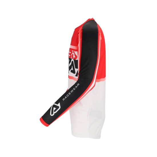 Tricou MX Linear Lugo Acerbis Alb/Rosu Tricou MX Linear Lugo Acerbis Alb/Rosu