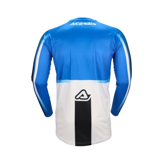 Tricou MX Linear Lugo Acerbis Albastru/Alb