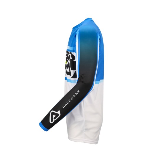 Tricou MX Linear Lugo Acerbis Albastru/Alb