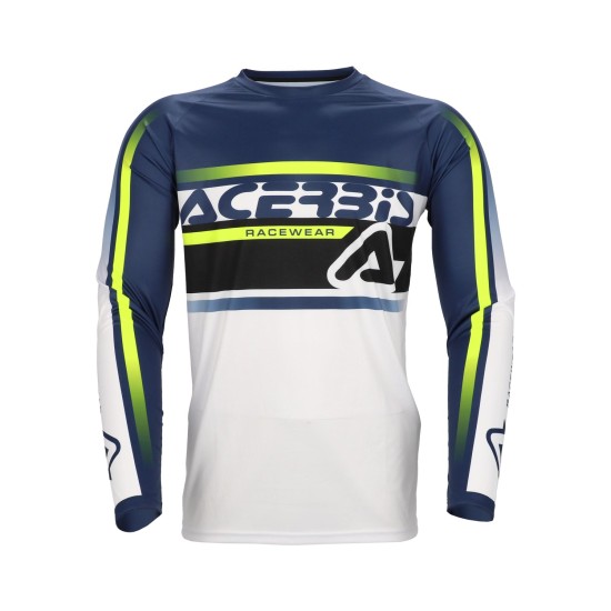 Tricou MX Linear Lugo Acerbis Albastru/Galben