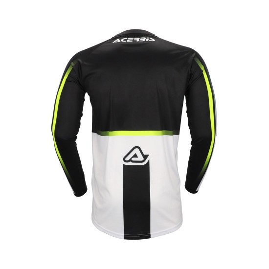 Tricou MX Linear Lugo Acerbis Negru/Alb