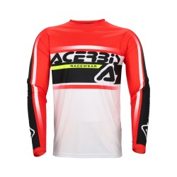 Tricou MX Linear Lugo Acerbis Rosu/Alb Tricou MX Linear Lugo Acerbis Rosu/Alb