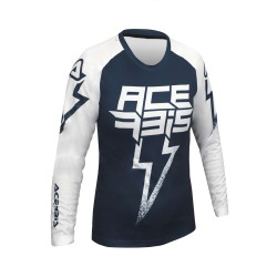 Tricou copii J-Kid Blizzard Acerbis Albastru/Alb