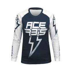 Tricou copii J-Kid Blizzard Acerbis Albastru/Alb Tricou copii J-Kid Blizzard Acerbis Albastru/Alb