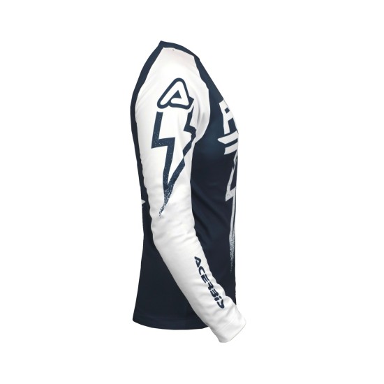 Tricou copii J-Kid Blizzard Acerbis Albastru/Alb