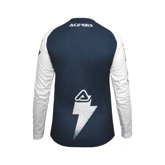 Tricou copii J-Kid Blizzard Acerbis Albastru/Alb