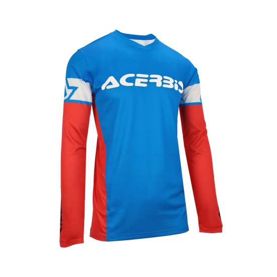 Tricou MX J-Track Inc 2.0 Acerbis Albastru/Rosu