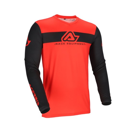 Tricou MX J-Track Inc 2.0 Acerbis Negru/Rosu