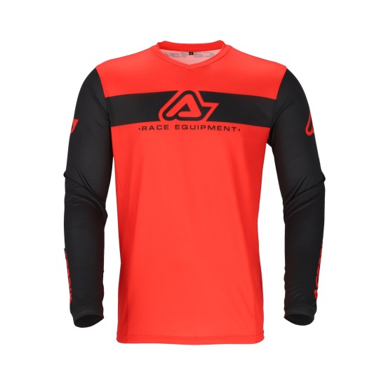 Tricou MX J-Track Inc 2.0 Acerbis Negru/Rosu