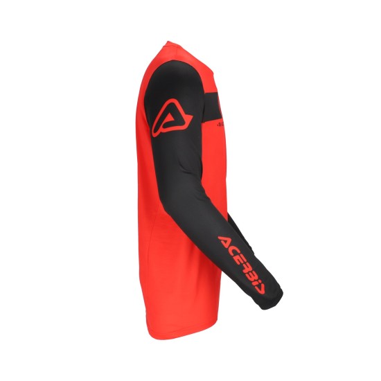 Tricou MX J-Track Inc 2.0 Acerbis Negru/Rosu