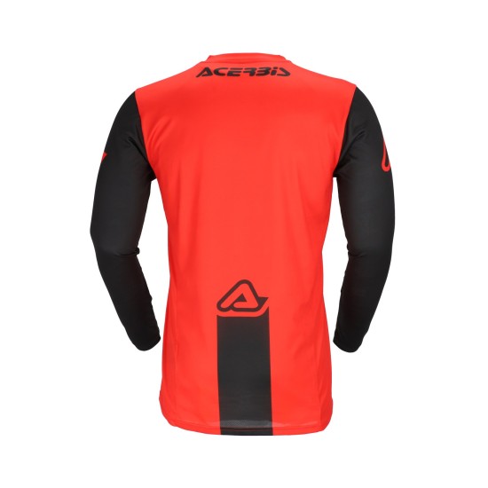 Tricou MX J-Track Inc 2.0 Acerbis Negru/Rosu