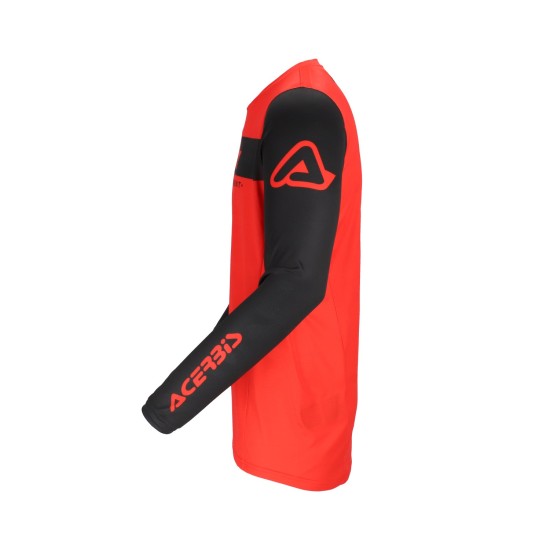 Tricou MX J-Track Inc 2.0 Acerbis Negru/Rosu