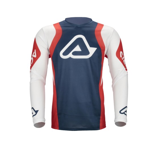 Tricou MX J-Track Inc 2.0 Acerbis Rosu/Albastru