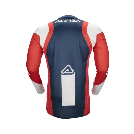 Tricou MX J-Track Inc 2.0 Acerbis Rosu/Albastru