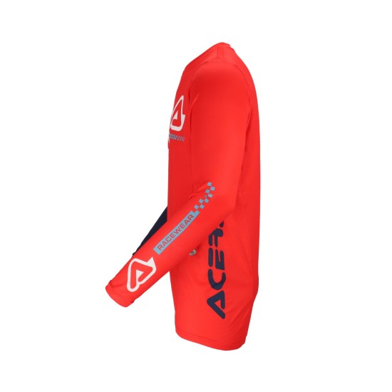 Tricou MX J-Track Connection Acerbis Rosu/Albastru
