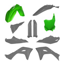 Kit complet plastice Kawasaki Acerbis Verde/Gri