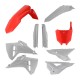 Kit complet plastice Honda 25-27 Acerbis Rosu/Gri
