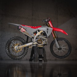 Kit complet plastice Honda 25-27 Acerbis Rosu/Gri