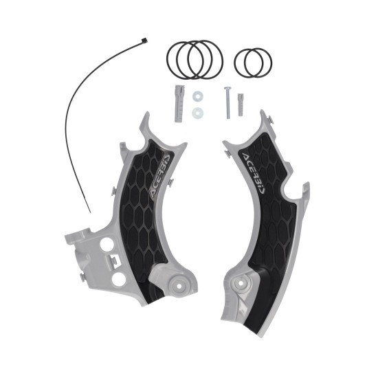 Protectii cadru X-Grip Honda 25-27 Acerbis Argintiu/Negru